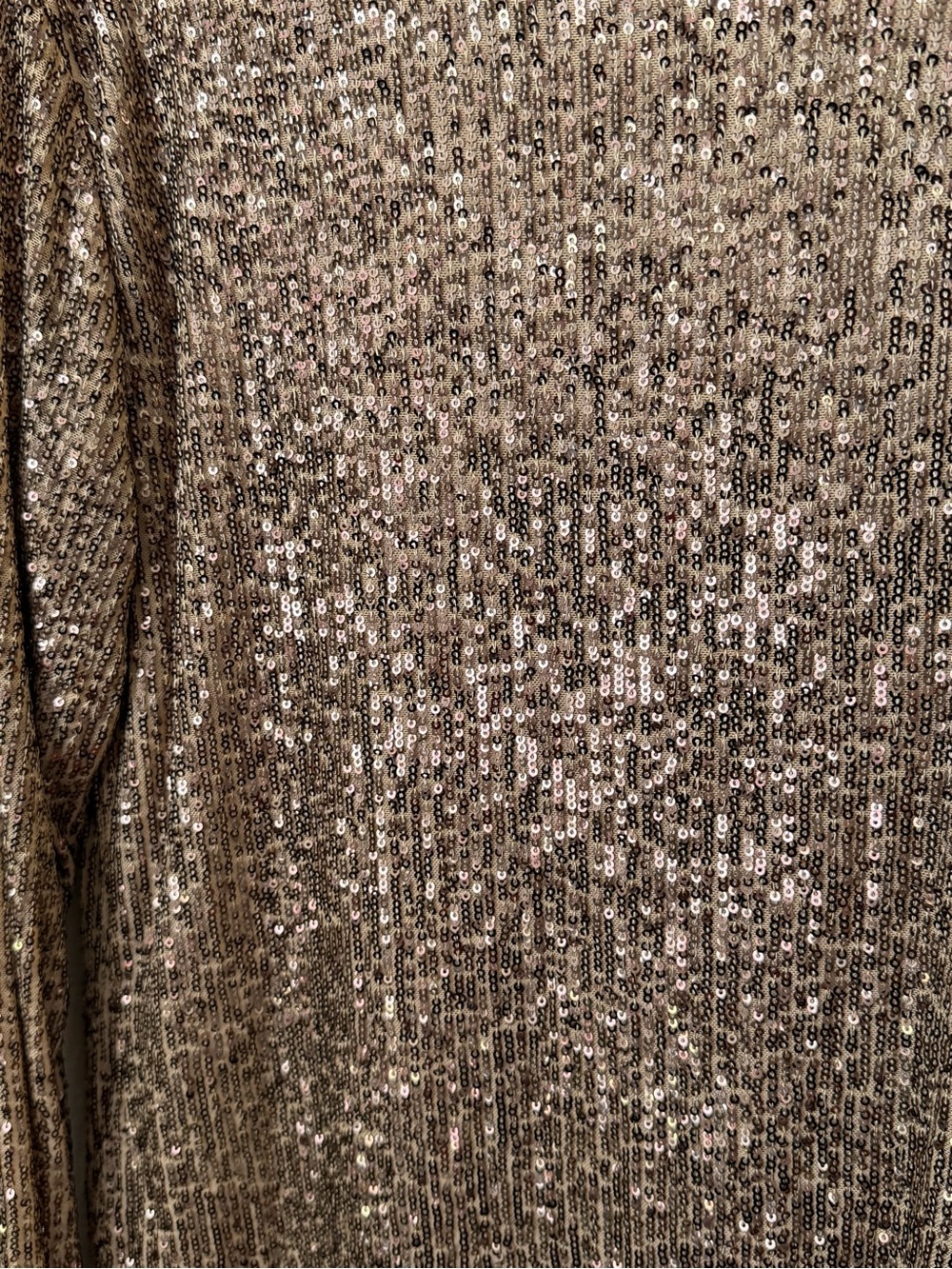 Free People Gold Rush Gold Sequin Long-Sleeve Women's Top Large - Picture 4 of 7